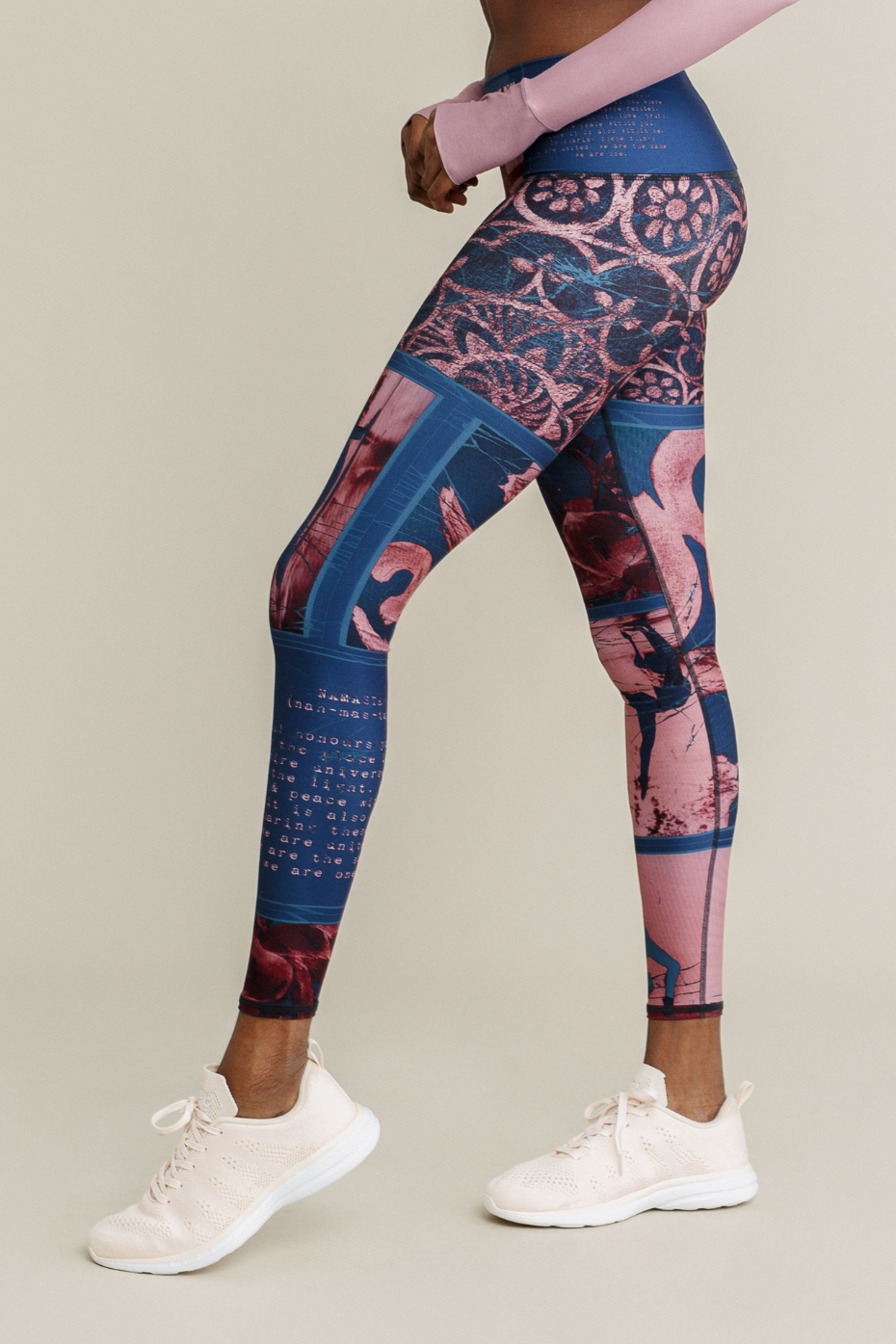 Om Shanti Barefoot Legging - Indigo