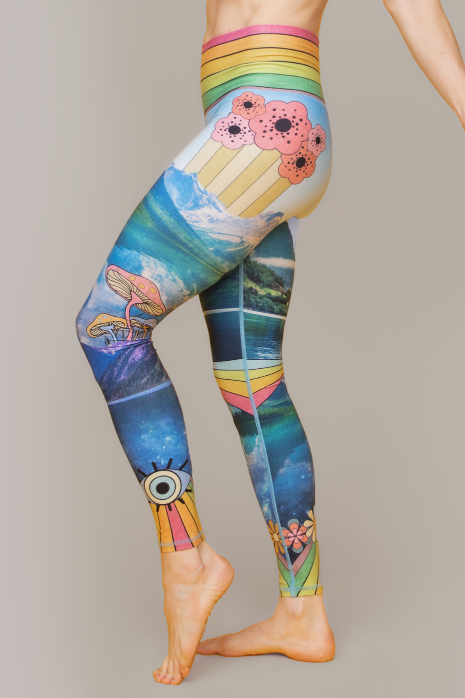 TruFusion X Niyama Sol: Find Your Edge Barefoot Legging : Multi-Color