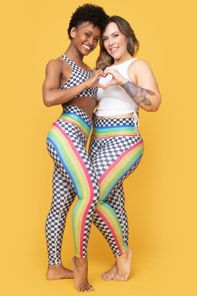 Rainbow Racer Barefoot Legging