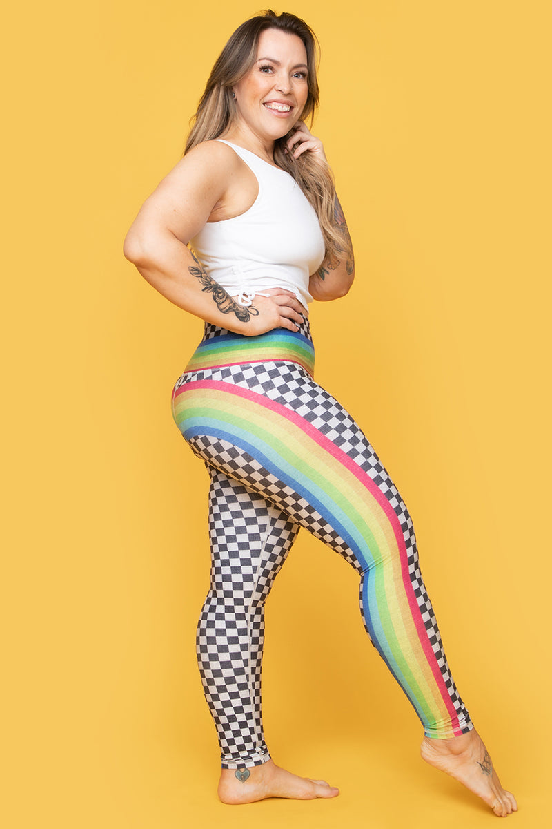 Rainbow Racer Barefoot Legging