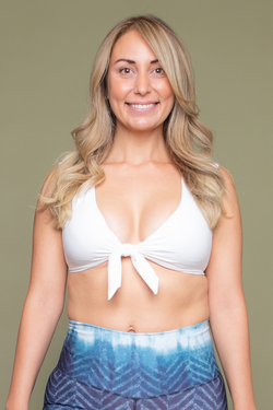 Knotty Sports Bra - White