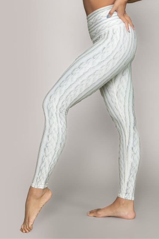 Cable Knit Barefoot Leggings