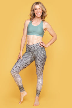 Macrame Barefoot Legging - Jade