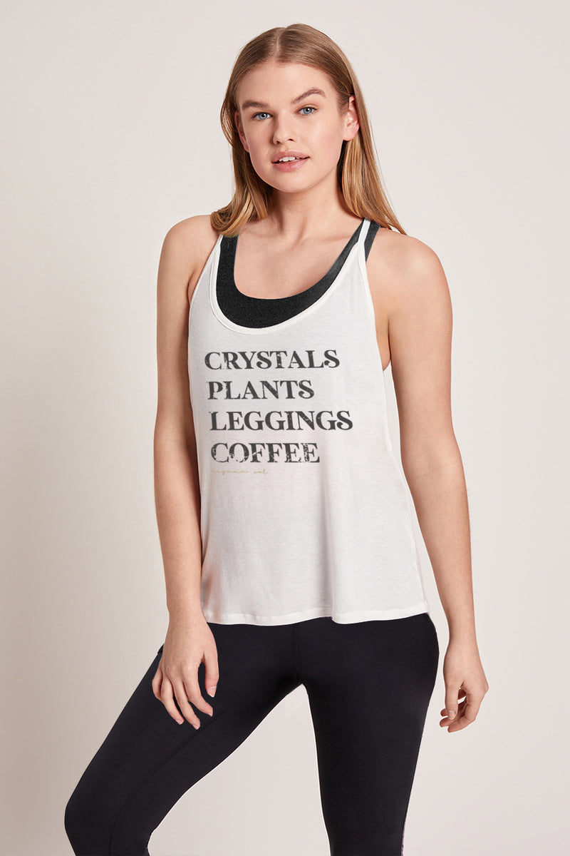 MELROSE TANK : CRYSTAL & PLANTS