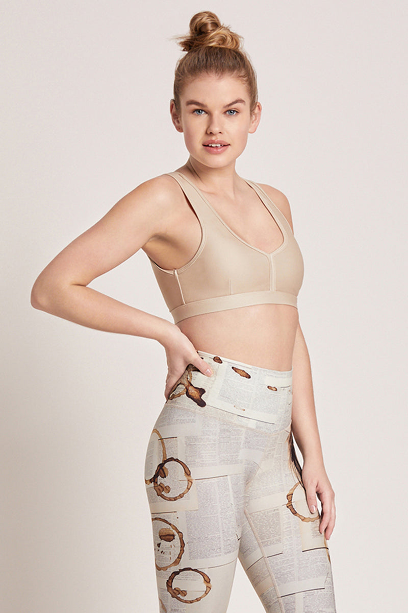 Eclipse Medium Support Sports Bra - Sand