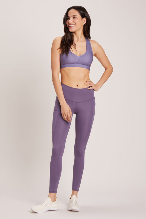 Wander High Waisted Pocket Legging - Vivid Amethyst