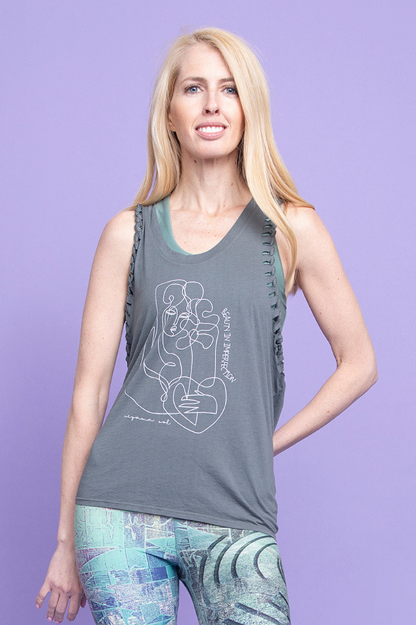 BEAUTY IN IMPERFECTIONS TANK - SLATE