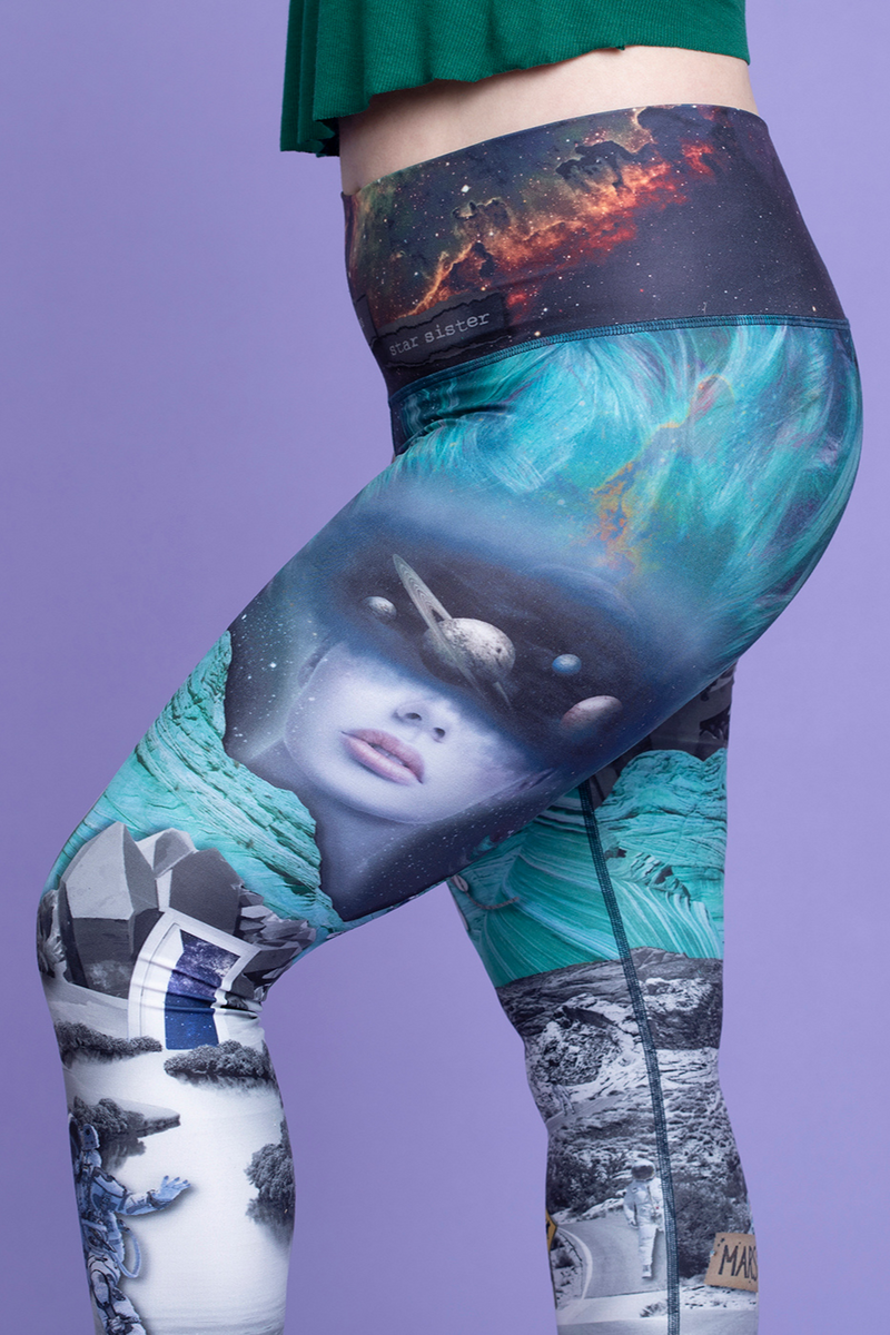Astro Ocean Barefoot Legging